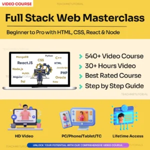 Full Stack Web Development Video Course (MS)