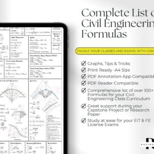 Civil Engineer Cheat sheet (CE)