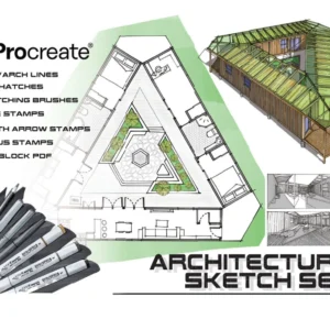 Architecture and Site plan (3D)
